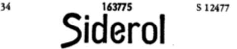 Siderol Logo (DPMA, 16.04.1912)