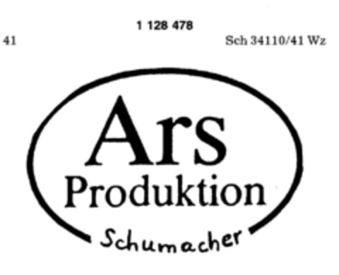 Ars Produktion Schumacher Logo (DPMA, 05.03.1988)