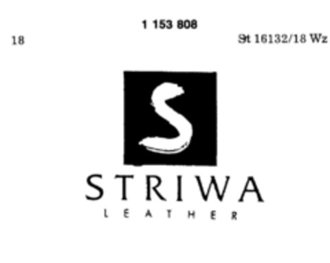 STRIWA LEATHER Logo (DPMA, 17.03.1989)