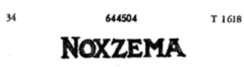NOXZEMA Logo (DPMA, 06.06.1952)