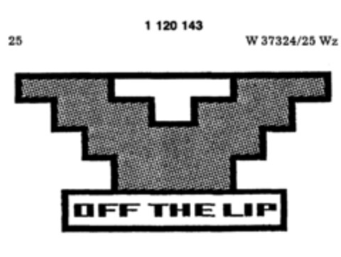 OFF THE LIP Logo (DPMA, 08/05/1987)