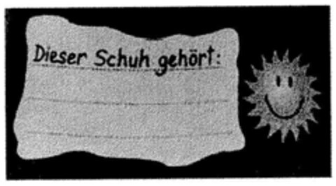 Dieser Schuh gehört Logo (DPMA, 12/11/2001)