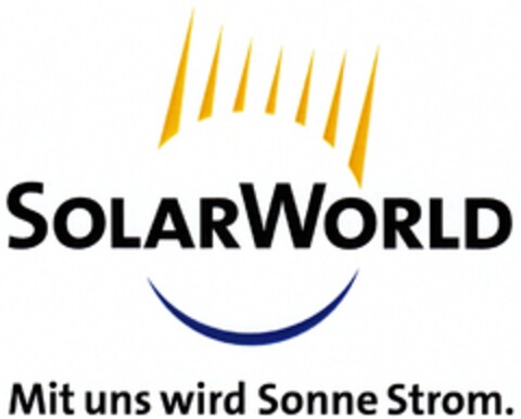 SOLARWORLD Mit uns wird Sonne Strom. Logo (DPMA, 11/12/2009)