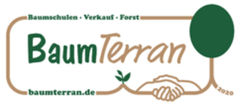 Baumschulen Verkauf Forst BaumTerran baumterran.de 2020 Logo (DPMA, 15.07.2020)