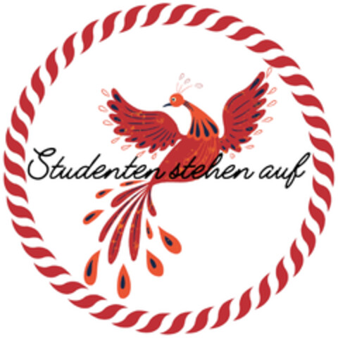 Studenten stehen auf Logo (DPMA, 11/25/2020)