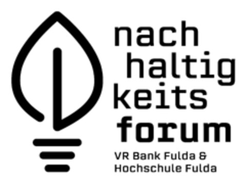 nachhaltigkeitsforum VR Bank Fulda & Hochschule Fulda Logo (DPMA, 06/10/2024)