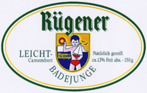 Rügener BADEJUNGE LEICHT-Camembert Logo (DPMA, 13.05.2002)