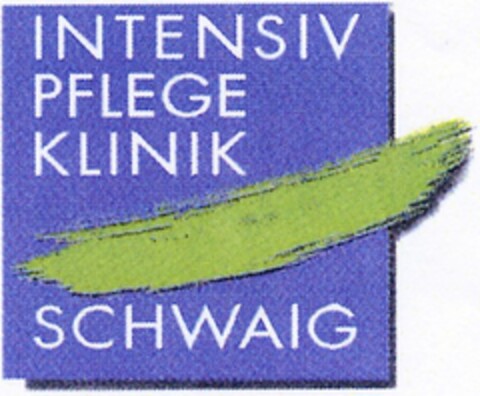 INTENSIV PFLEGE KLINIK SCHWAIG Logo (DPMA, 18.03.2003)