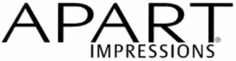 APART IMPRESSIONS Logo (DPMA, 18.11.2005)