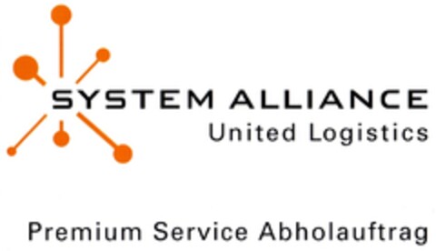 SYSTEM ALLIANCE United Logistics Premium Service Abholauftrag Logo (DPMA, 12/21/2006)