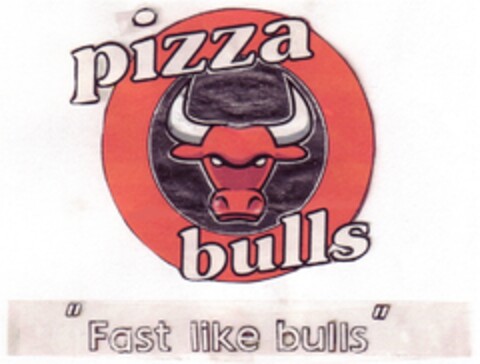 pizza bulls "Fast like bulls" Logo (DPMA, 30.11.2007)