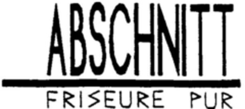 ABSCHNITT FRISEURE PUR Logo (DPMA, 14.05.1996)