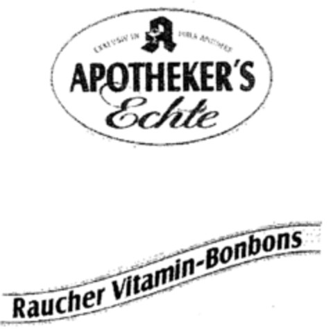 APOTHEKER'S Echte Raucher Vitamin-Bonbons Logo (DPMA, 12/01/1997)