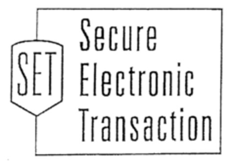 SET Secure Electronic Transaction Logo (DPMA, 16.04.1998)