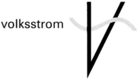 volksstrom V Logo (DPMA, 07/23/1999)