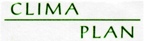 CLIMA PLAN Logo (DPMA, 23.08.1999)