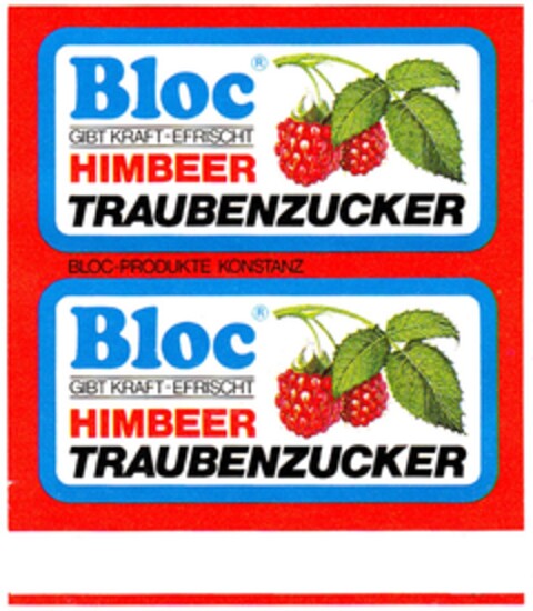 Bloc Himbeer Traubenzucker Logo (DPMA, 12/16/1981)