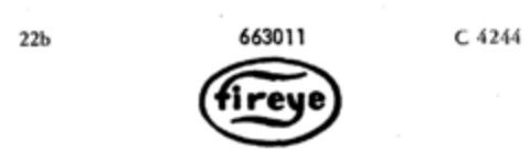 fireye Logo (DPMA, 19.12.1953)