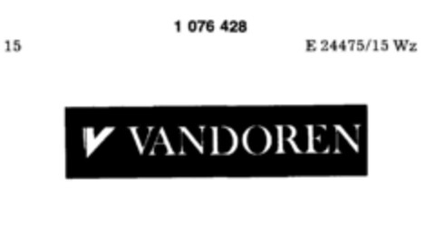 VANDOREN Logo (DPMA, 12.07.1984)