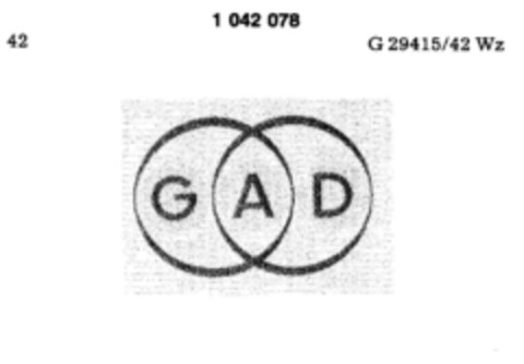 GAD Logo (DPMA, 04.03.1982)