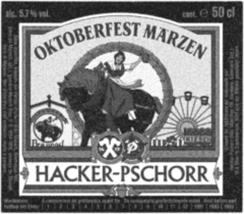 OKTOBERFEST MÄRZEN HACKER-PSCHORR Logo (DPMA, 12/29/1992)