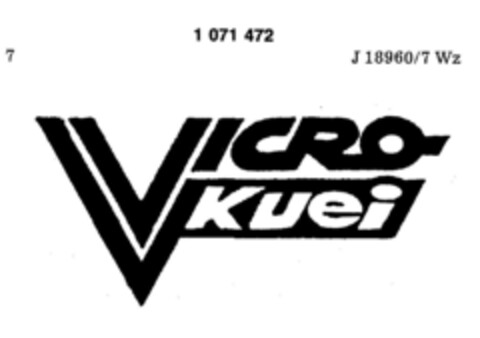 VICRO-Kuei Logo (DPMA, 28.02.1984)