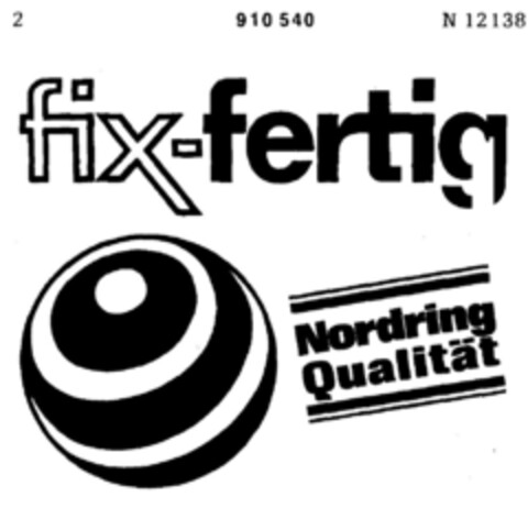 fix-fertig Nordring Qualität Logo (DPMA, 07/08/1970)