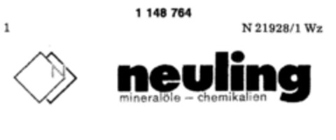 neuling mineralöle - chemikalien Logo (DPMA, 26.09.1988)