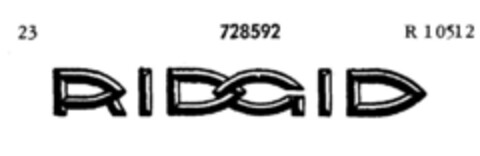 RIDGID Logo (DPMA, 09.10.1957)