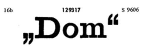 "Dom" Logo (DPMA, 10/11/1909)