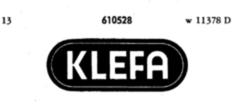 KLEFA Logo (DPMA, 16.12.1948)