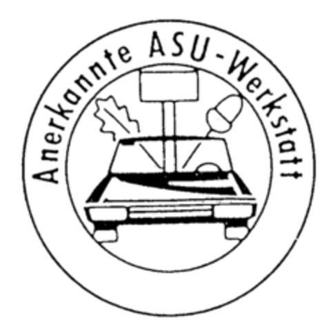 Anerkannte ASU-Werkstatt Logo (DPMA, 05/28/1985)