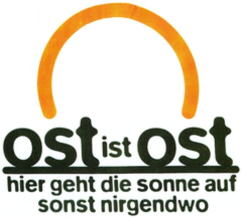 ost ist ost hier geht die sonne auf sonst nirgendwo Logo (DPMA, 30.05.2008)