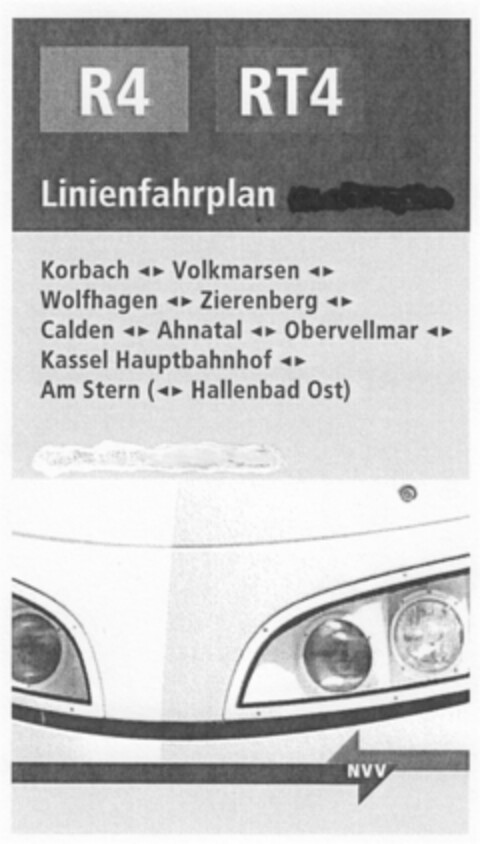 R4 RT4 Linienfahrplan Logo (DPMA, 04/07/2009)