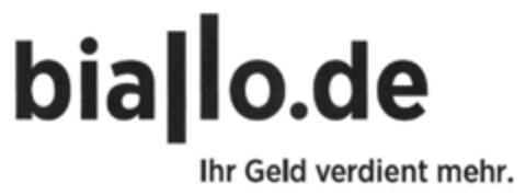 biallo.de Ihr Geld verdient mehr. Logo (DPMA, 14.01.2016)