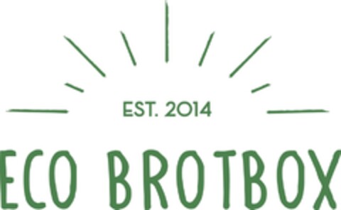 ECO BROTBOX EST. 2014 Logo (DPMA, 05/07/2018)