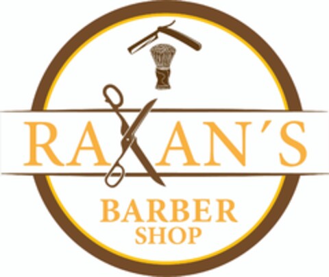 RAKAN'S BARBER SHOP Logo (DPMA, 21.04.2023)