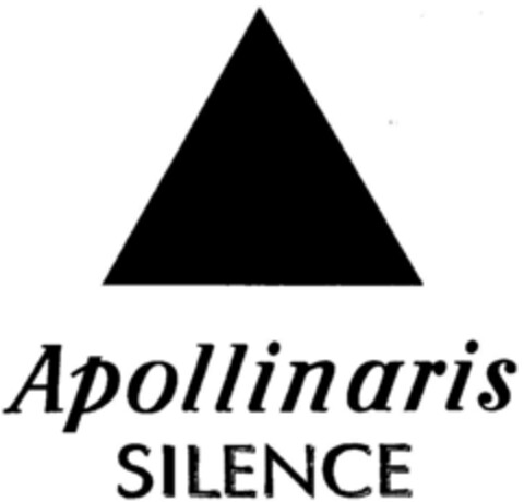 Apollinaris SILENCE Logo (DPMA, 25.04.2002)