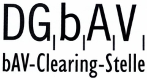 DG,b,A,V, bAV-Clearing-Stelle Logo (DPMA, 03/26/2004)