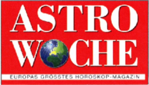 ASTROWOCHE EUROPAS GRÖSSTES HOROSKOP-MAGAZIN Logo (DPMA, 06.01.2005)