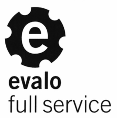 e evalo full service Logo (DPMA, 28.09.2005)