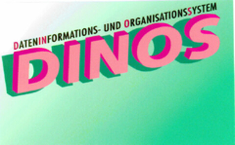 DINOS DATENINFORMATIONS- UND ORGANISATIONSSYSTEM Logo (DPMA, 20.10.1995)