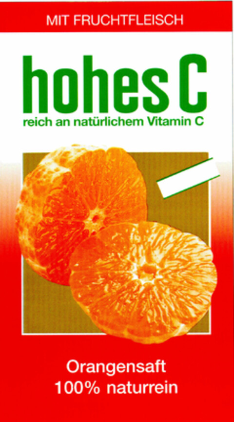 hohes C reich an natürlichem Vitamin C Logo (DPMA, 07/30/1997)