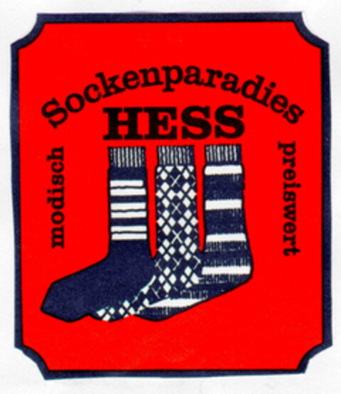 Sockenparadies HESS Logo (DPMA, 19.08.1998)