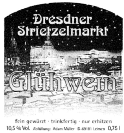 Dresdner Strietzelmarkt Glühwein Logo (DPMA, 03.12.1998)