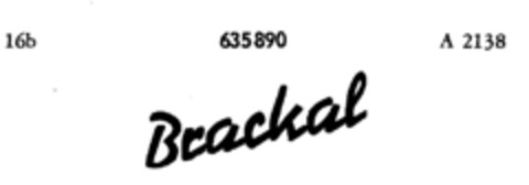 Brackal Logo (DPMA, 05/19/1952)