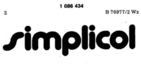 simplicol Logo (DPMA, 15.05.1985)