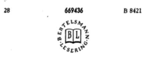 BL BERTELSMANN   LESERING Logo (DPMA, 20.11.1953)