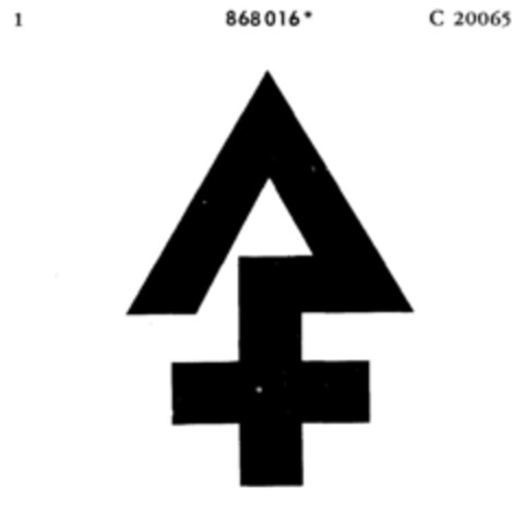 868016 Logo (DPMA, 08/26/1969)