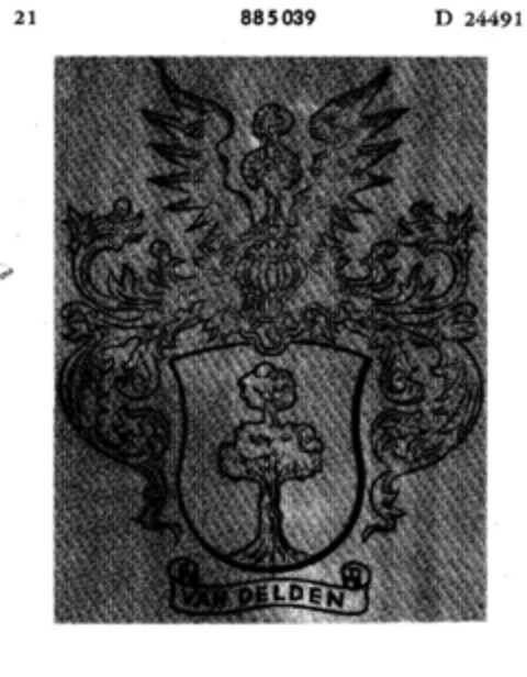 VAN DELDEN Logo (DPMA, 06.04.1970)